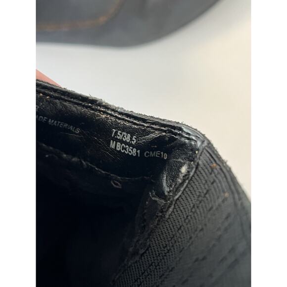 Born BOC Ankle Boots Womens Size 7.5 Black Leather Motorcycle Shoes Western - Picture 10 of 11